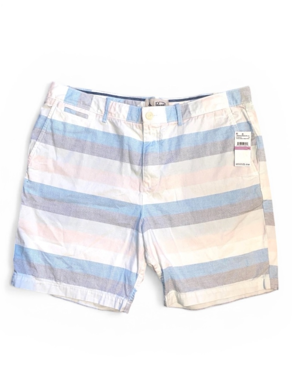 Original Penguin vintage indigo striped slim fit men’s shorts, NWT size 38
